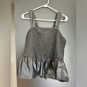 Pleather tank top